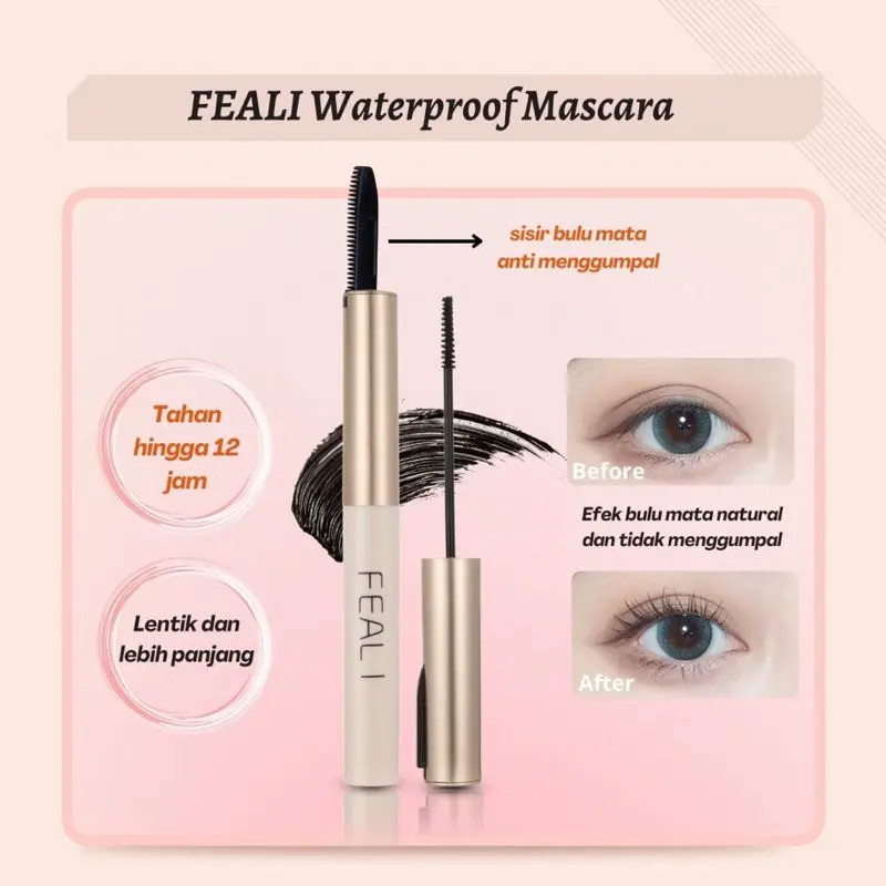 FEALI WATERPROOF MASKARA - Long Lasting Volumizing Lengthen Eye Lash Makeup MASKARA FEALI mascara