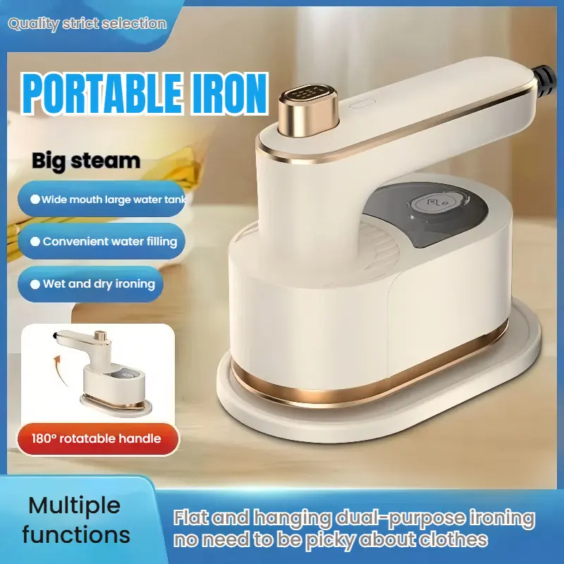 Portable Electric Handheld Garment Steamer for Home, Travel, and Business Use - Dual Ironing Function