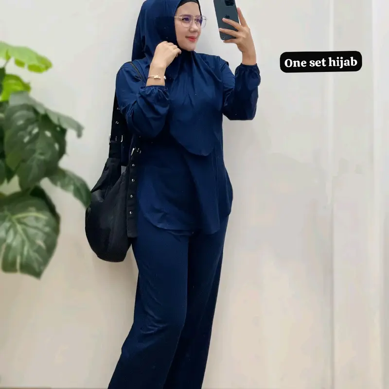 One Set Hijab by Newbrand || Setelan Wanita 2