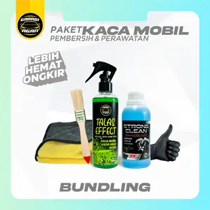 PAKET KACA MOBIL Perawatan & Body Anti Air Efek Daun Talas by Garasi Agan - Microfiber, Pembersih Jamur Kaca & Body, dan Visor Helm Car