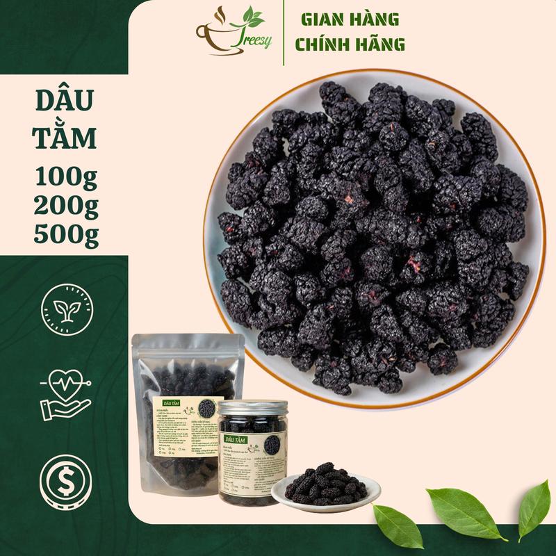  Dâu Tằm Sấy Khô Nguyên Quả - Trà thảo mộc Treesy - Trà hoa quả 