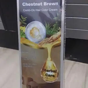 CrownCare Hair Coloring Shampoo Uban 200ml Penghitam Rambut Beruban Membantu menghitamkan uban, menghitamkan rambut, Membantu menutrisi rambut Extract | Dengan Botol Pompa Ganda Dan Sisir