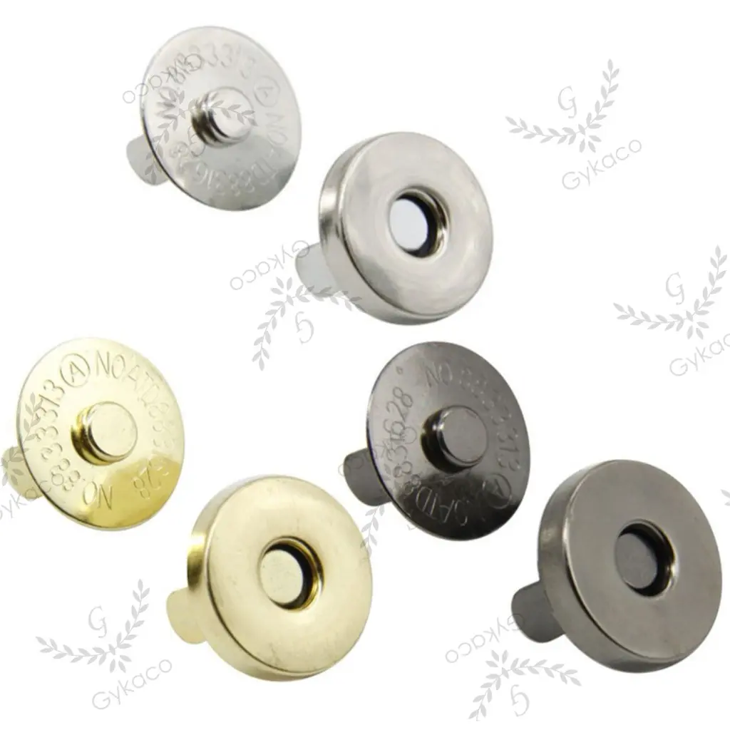 Accesories Tas Kancing Magnet Tebal (Besar) 18 mm // Aksesoris Tas Magnet Kancing Kenong - (Import)