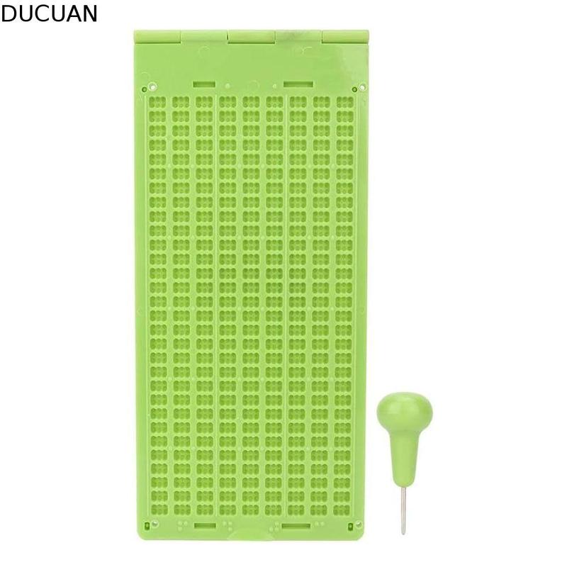 DUCUAN Công cụ giáo dục 4 dòng 28 ô Bảng viết chữ nổi 9 dòng 30 ô Nhựa Đồ dùng…