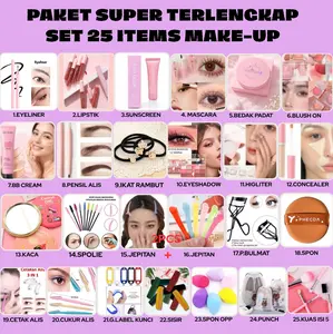 SET 25 ITEMS PAKET SUPER LENGKAP MAKE-UP