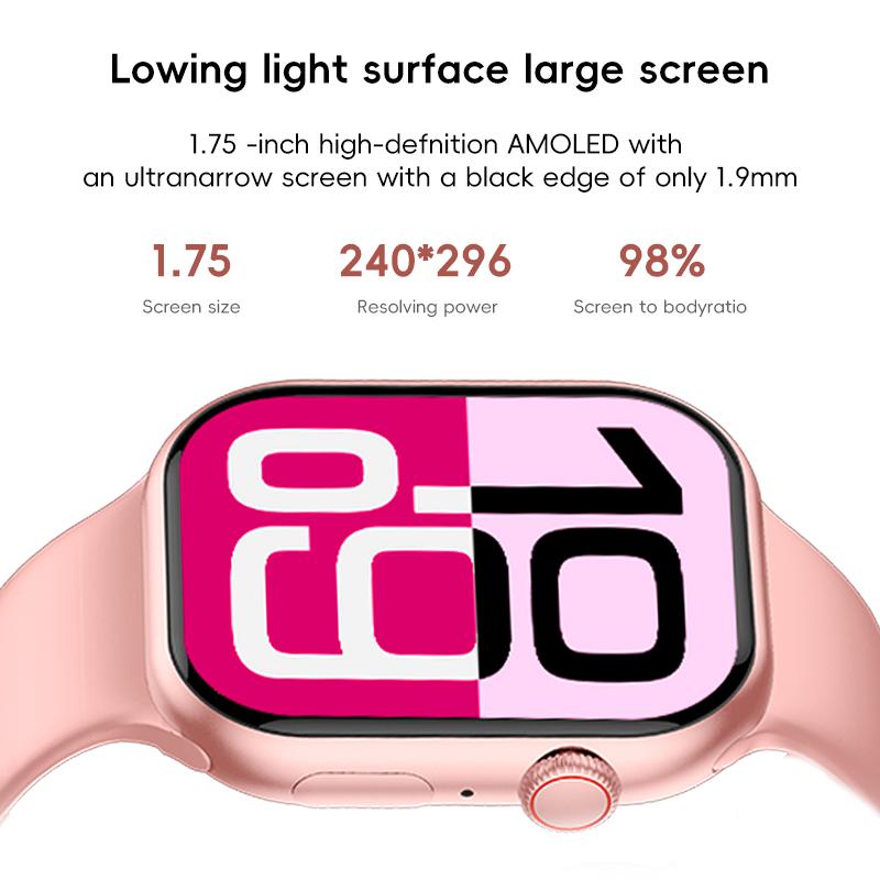 Leemix S10 Mini Smartwatch 1.75" AMOLED - Slim - BT Calling - Sport Mode & Health Monitoring - Rich Application Leemix S10 Mini Smartwatch 1.75" AMOLED - Slim - BT Calling - Sport Mode & Health Monitoring - Rich Application