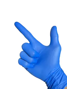 Sarung Tangan Nitrile Biru tebal untuk medis dan industri Blue