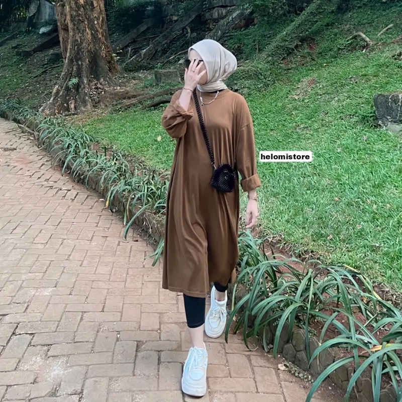 HERA TUNIK KAOS KATUN COMBED 30s DINGIN MENYERAP KERINGAT SIMPEL 1