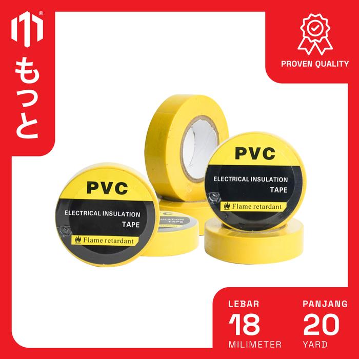 Pvc Strip Kuning Jual Isolasi Listrik PVC Warna Kuning 18mm x 20 Yard - Slop 10 Pcs ...