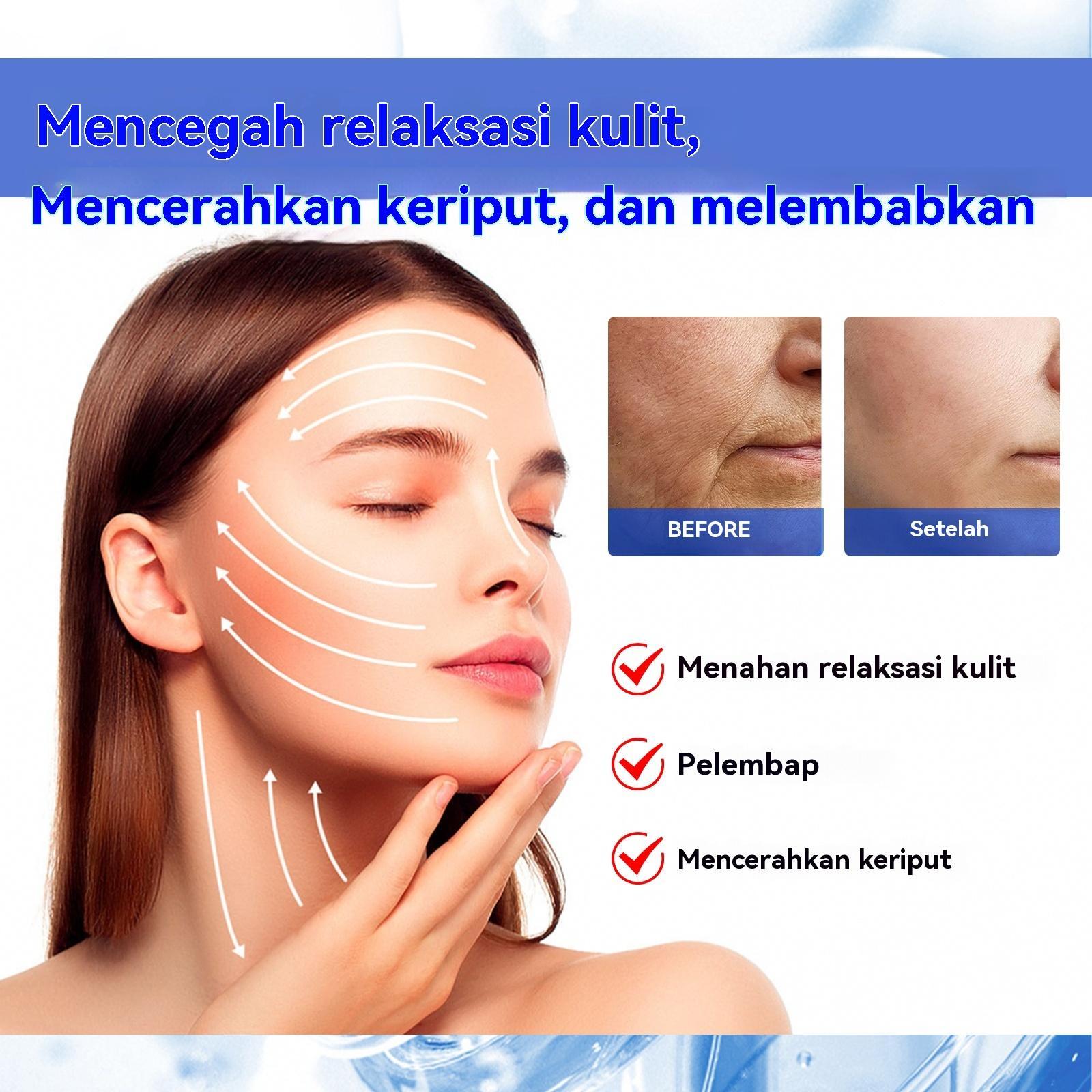 Krim esensi anti kerut air bersinar. Krim esensi ini dapat menghaluskan garis halus, melembapkan dan mengencangkan kulit-YY