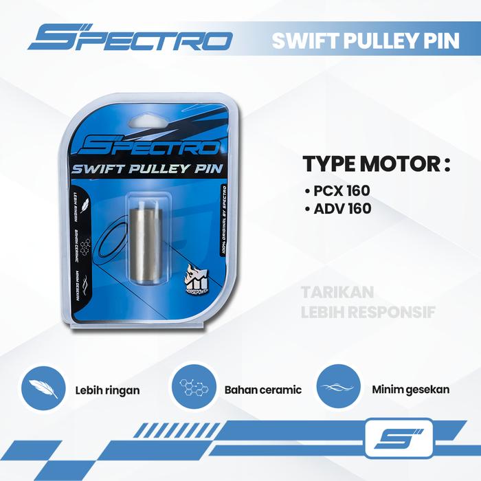 Gambar Spectro Pulley Pin PCX 160 ADV 160 Boshing Puley Depan Racing rumah Roller Ceramic Type Swift CVT K2S dari Spectro Official Store Kota Depok Tokopedia