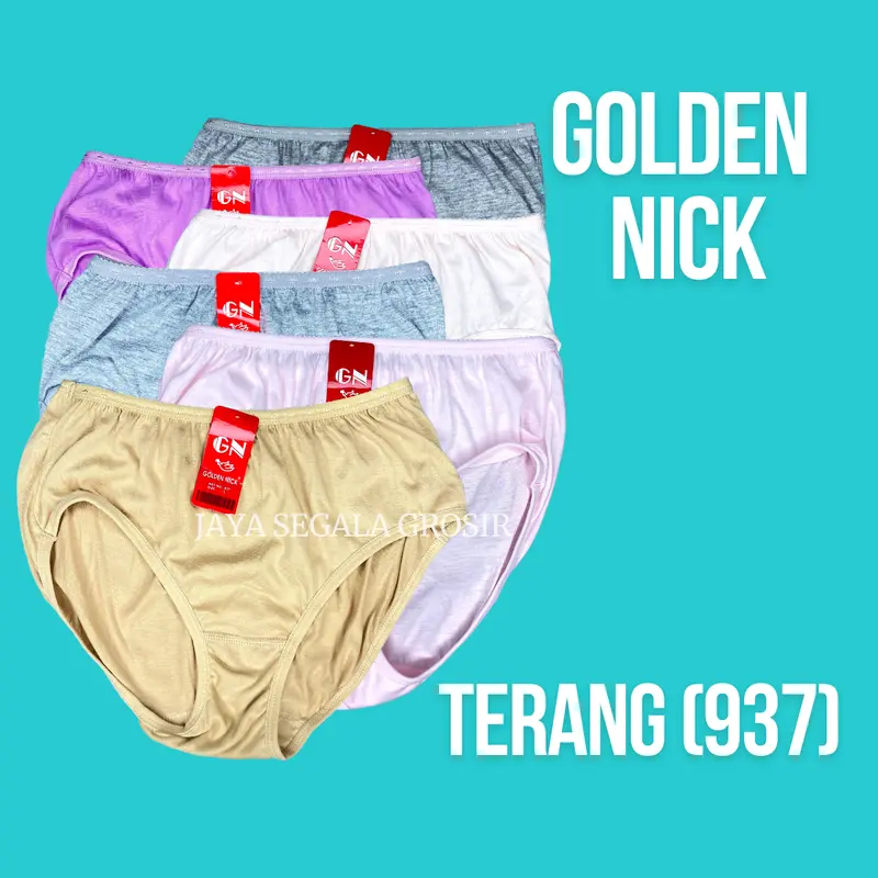 CD Wanita Golden Nick GN Terang/Gelap/Pastel/Motif - Lembut dan Nyaman - Semi, Katun Cewek 4