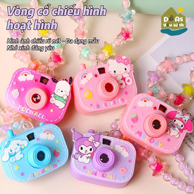 Đồ chơi vòng cổ chiếu hình ảnh từ máy ảnh, đồ trang trí hoạt hình, vòng…