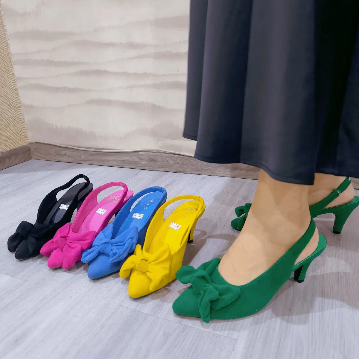 Hills/high heels pita wanita lucu (MM05) Hak Setengah (3-5 cm) Shoes