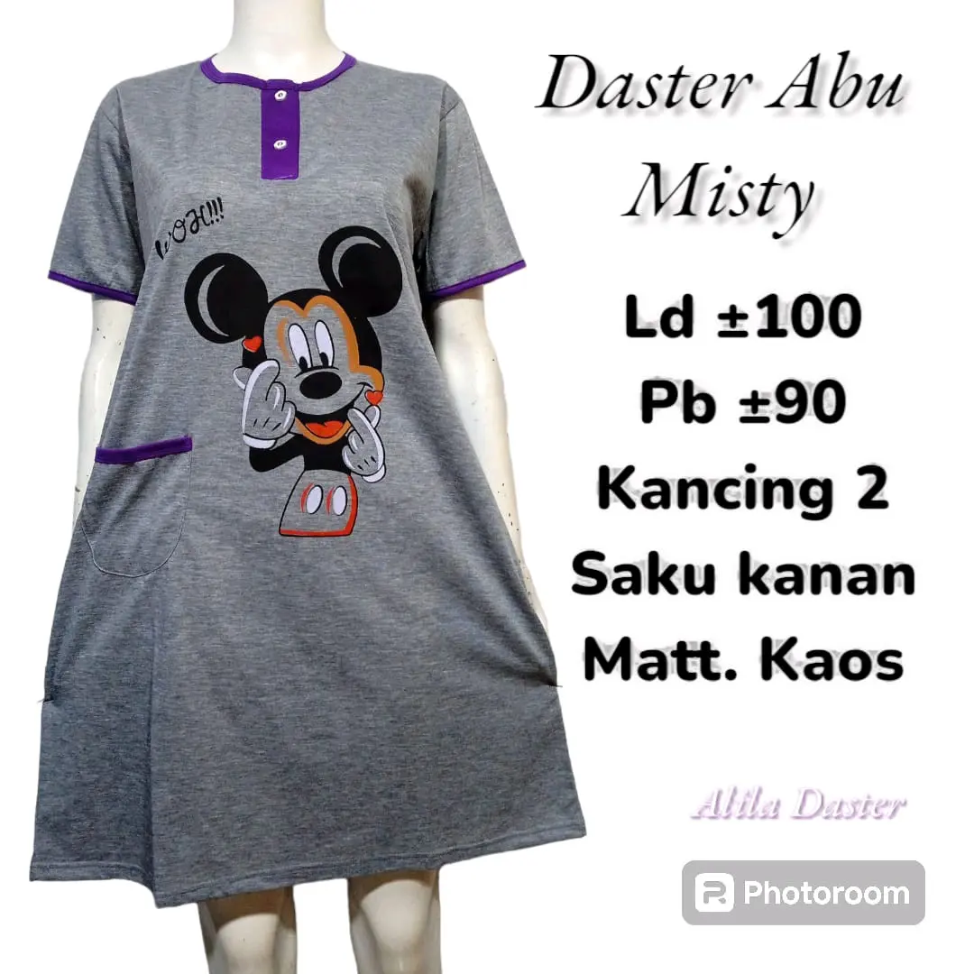 Daster Abu Motif MICKY MOUSE