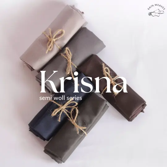 Kain Bahan Celana, Rok, Kemeja Semi Woll Polos ROLL &  BANTAL KRISNA/Kain Arahan Berkualitas Grade A
