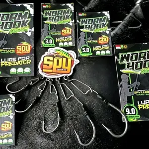 Worm Hook SPY LURE + Spy lure WORM HOOK Custom