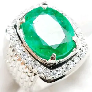 CINCIN PRIA CUSTOM ZAMBRRUD COLUMBIA BERSERTIFIKAT ASLI SIAP PAKAI