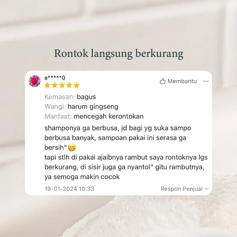 SHRD Red Ginseng Shampoo 200ml | Untuk Mengurangi Rambut Rontok dan tipis 4