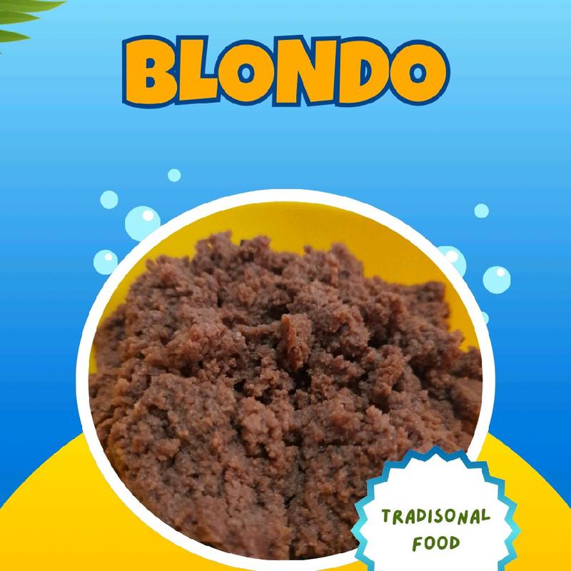 Blondo KelapaKu (500g) adalah salah satu makanan tradisional yang terbuat dari santan kelapa yang dimasak kurang lebih 3-4 jam sehingga menghasilkan minyak dan  ampas ( blondo) yang memiliki  cita rasa khas Manis dan Gurih Food Snack Cemilan 1