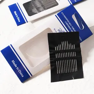 Jarum Jahit Isi 12PCS Praktis Jarum Benang Jahit Serbaguna Jarum Kerajinan Tangan Manual Portable Made In China