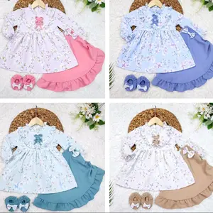 Set Hijab Kids Muslim dengan Pilihan Warna Cantik dan Desain Ruffle yang Menggemaskan
