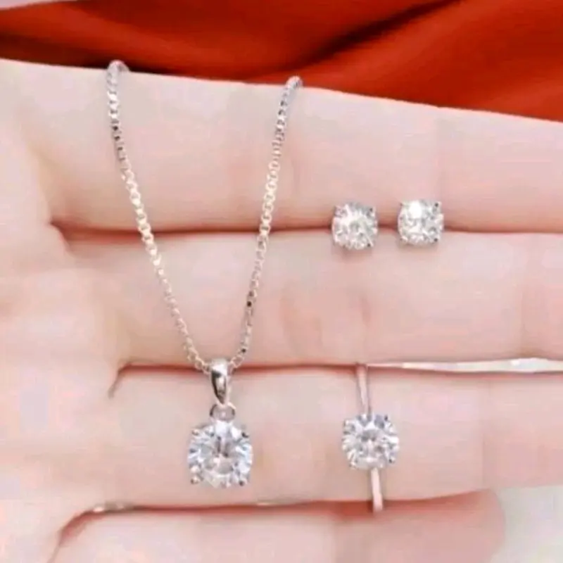 Set Perhiasan Motif Mata Satu Silver Model Kekinian Jewellery 1