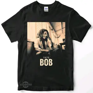 Kaos BOB MARLEY 1975 kaos tokoh vintage reggae no woman no cry  Band Oversize Metal