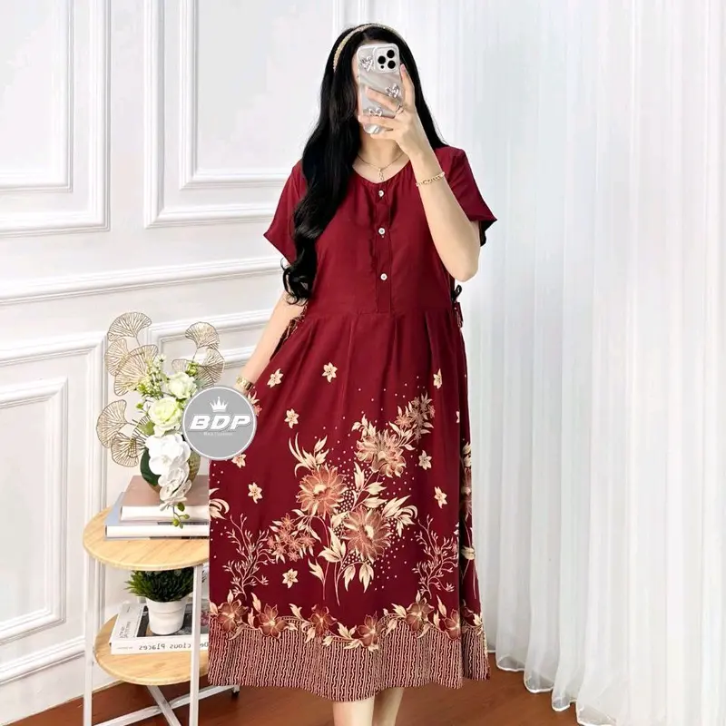 Daster Wanita Rayon Grade A Busui Resleting Depan Baju Tidur Daster Kekinian daster Cantik daster Ibu Menyusui 2