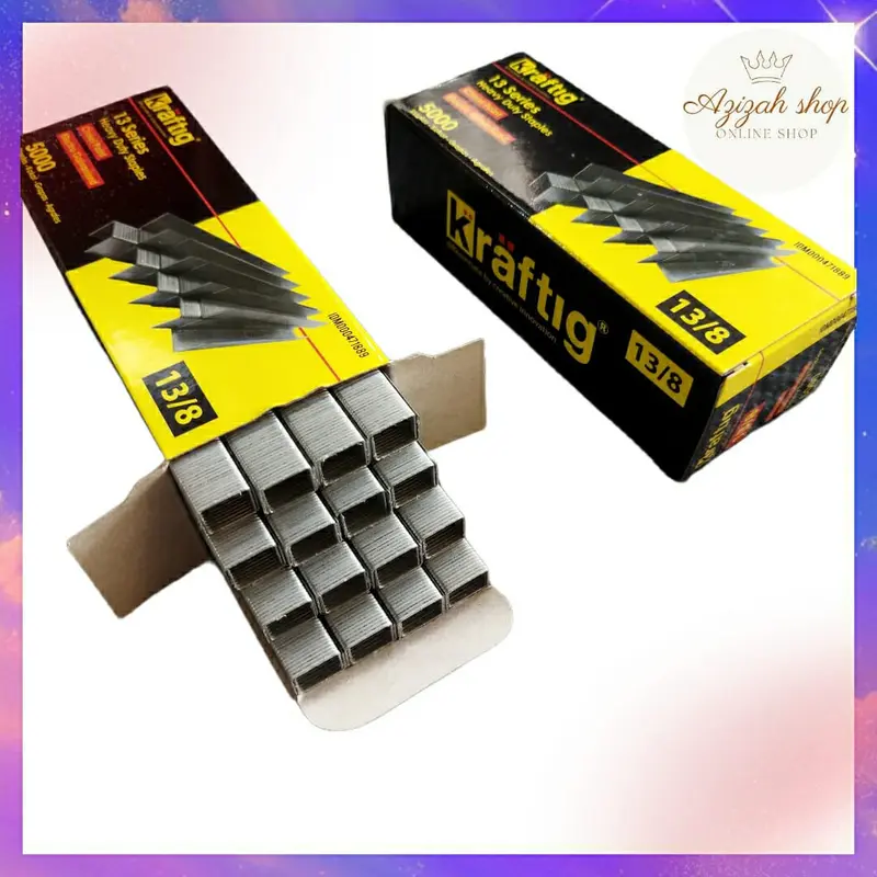 isi staples 13/8 tembak manual merk kraftig / isi steples 13/8 / atom steples 0