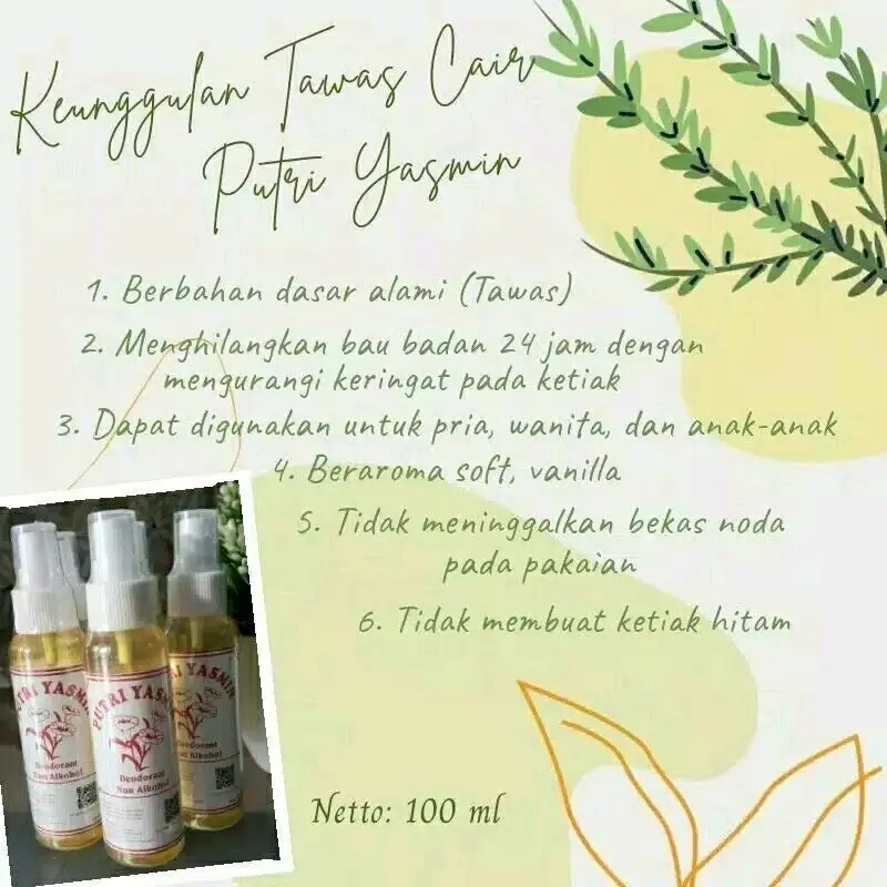 PAKET BUNDLINg  3Pcs DEODORANT ORIGINAL PUTRI YASMIN HARGA GROSIR 3