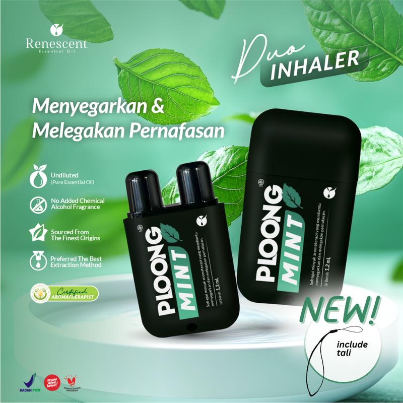 Renescent Duo Inhaler PLOONG MINT Menyegarkan dan Melegakan Pernafasan ...
