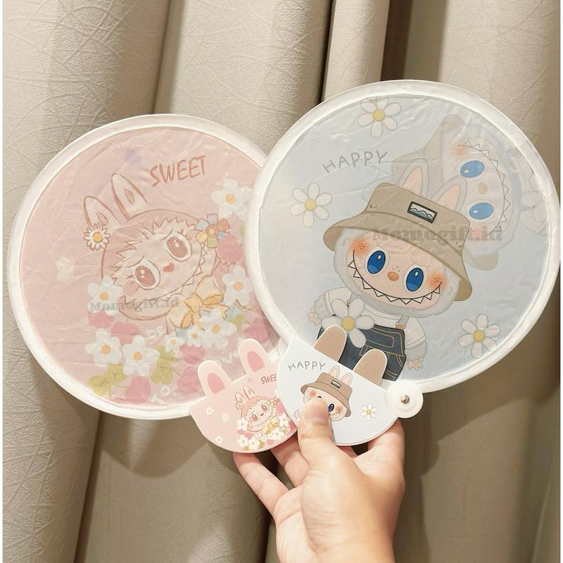Product Introduction of Kipas Bulat Lipat Kipas Tangan Lucu Sovenir Ulang Tahun Unik Kartun KB006 1