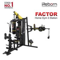 Gambar Home Gym 3 Station 150LBS iReborn Factor - Alat Fitness Gym Olahraga Rumahan dari iReborn Fitness Surabaya Kota Surabaya 1 Tokopedia