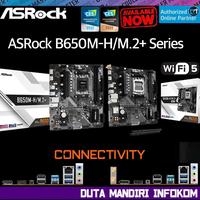 Gambar ASRock B650M-H/M.2+ I WIFI - [Socket AM5, AMD B650, DDR5, USB3.2 Type C, PCIe 4.0, SATAIII, m-ATX] - B650M-H/M.2+ dari Duta Mandiri Infokom Kota Administrasi Jakarta Pusat 1 Tokopedia