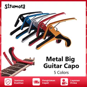 Strumora Capo Gitar Akustik Klasik Elektrik Penjepit tangan besar dengan celah lebih lebar untuk pegangan yang lebih mudah