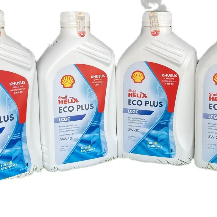 Oli Shell Helix Eco Plus SAE 5W-30 LCGC Isi 1 Liter Original 100% - Car Engine Mesin
