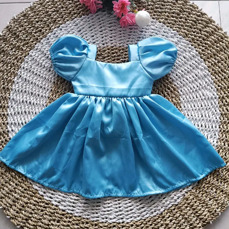 Baju anak perempuan gaun pesta Cinderella 4