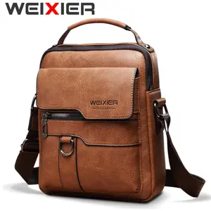 WEIXIER 8642 Tas Selempang Pria Kulit PU Crossbody Sling Bag