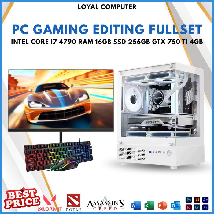 Promo PC RAKITAN FULLSET GAMING EDITING INTEL CORE I7 4790 | RAM 16GB ...