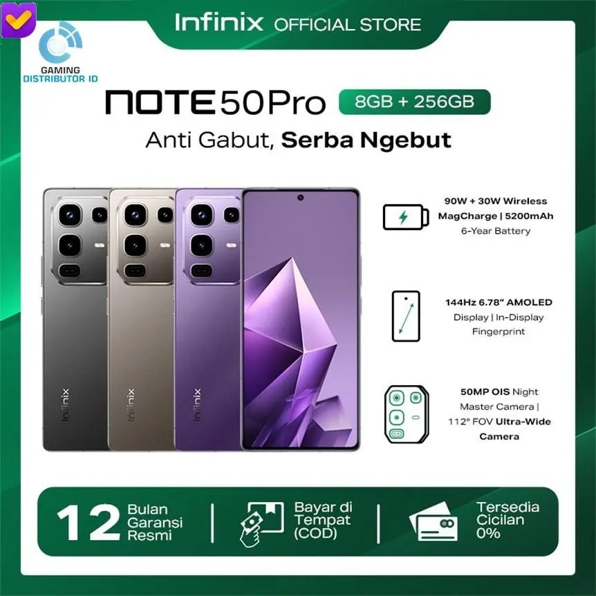 Infinix Note 50 Pro 8/256GB Garansi Resmi