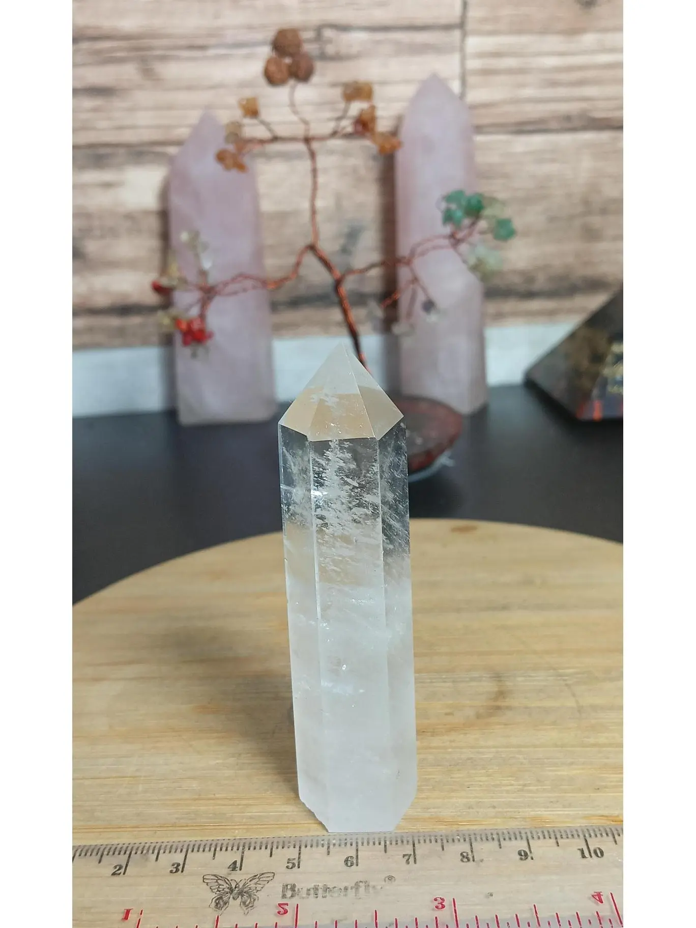 Batu Natural Asli Alam Kristal Clear Quartz Pointer (9)