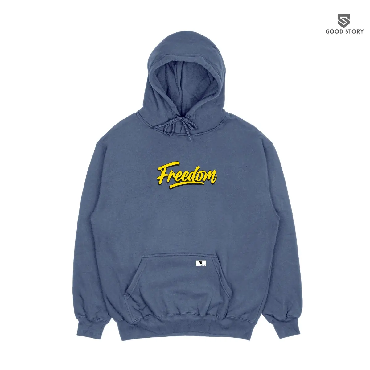 Hoodie Jumper Pria Wanita ( FREEDOM ) M - XXL Bahan Fleece Tebal 280 GSM Premium Terlaris