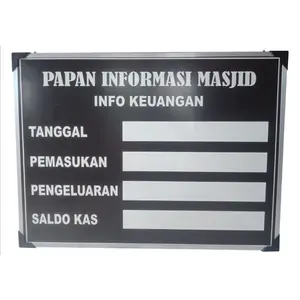 Termurah !! PAPAN INFORMASI KEUANGAN MASJID