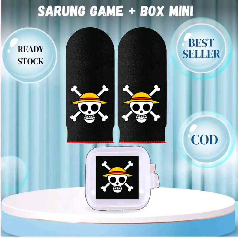Terbaru Sarung jempol game + Box mini anti keringat logo AP King 5