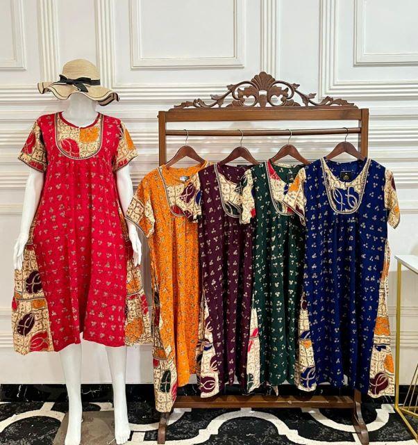 Daster rani cap terbaru daster renda viral daster batik busui