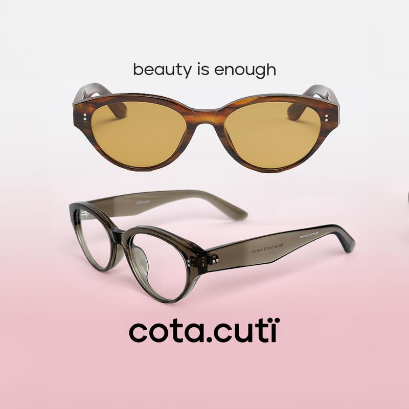 [JIM] Kính Cận/Kính Râm/ Kính Mắt Thời Trang cota.cuti - Gọng Kính Thiết Kế Tối Giản, Màu Sắc Độc Đáo, Form Kính Mắt Mèo Chắc Chắn