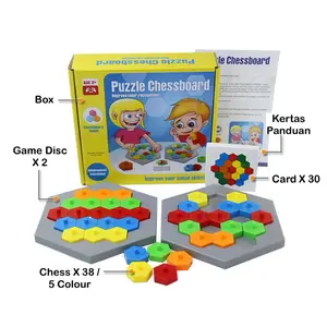 PUZZLE CHESS BOARD GAME MAINAN EDUKASI ANAK EDUCATION TOYS KIDS TOYS FAMILY GAME PARTY GAME