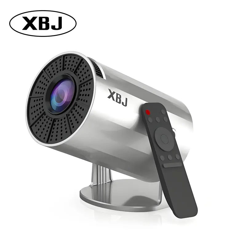 XBJミニプロジェクタープロジェクター360度回転FHD 1080 Pポータブル