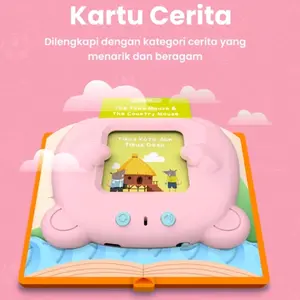 Mainan Edukasi Flash Card Suara Bahasa Indonesia dan Bahas Inggris - Lengkap dengan 10+ Kartu Berbagai Kategori perkembangan anak